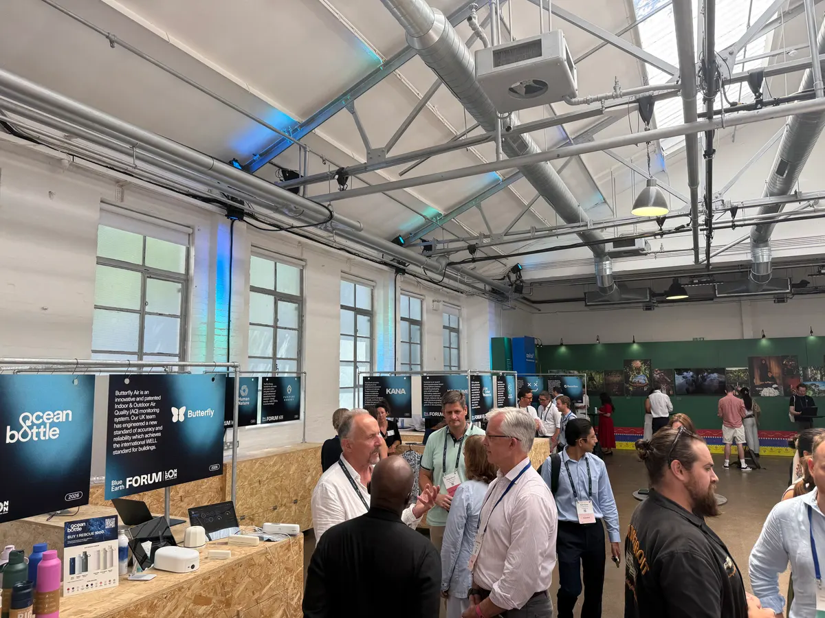 Innovators showcasing climate and nature solutions at the Blue Earth Forum