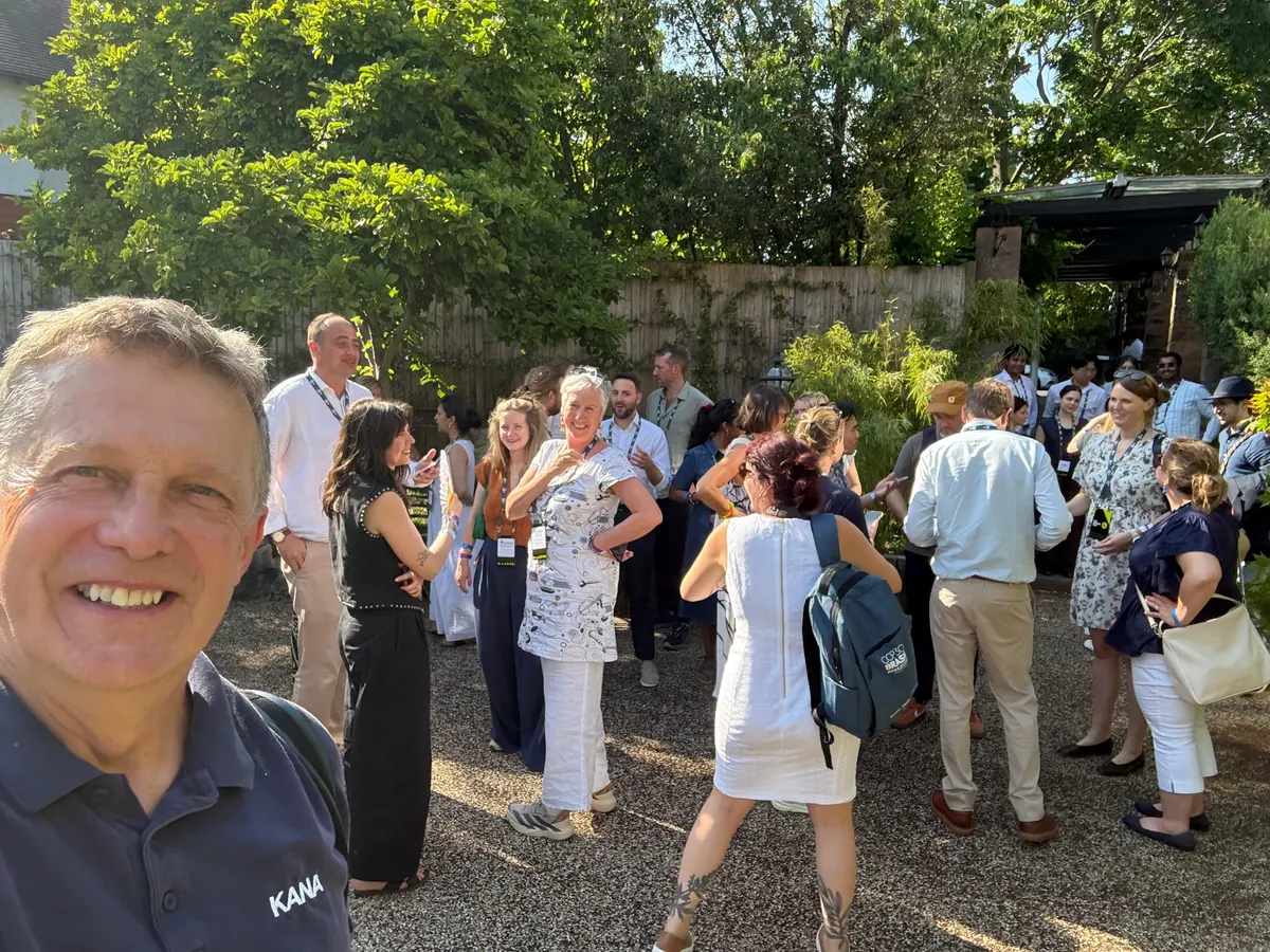 The Kana Earth team networking with partners across London Climate Action Week 2026