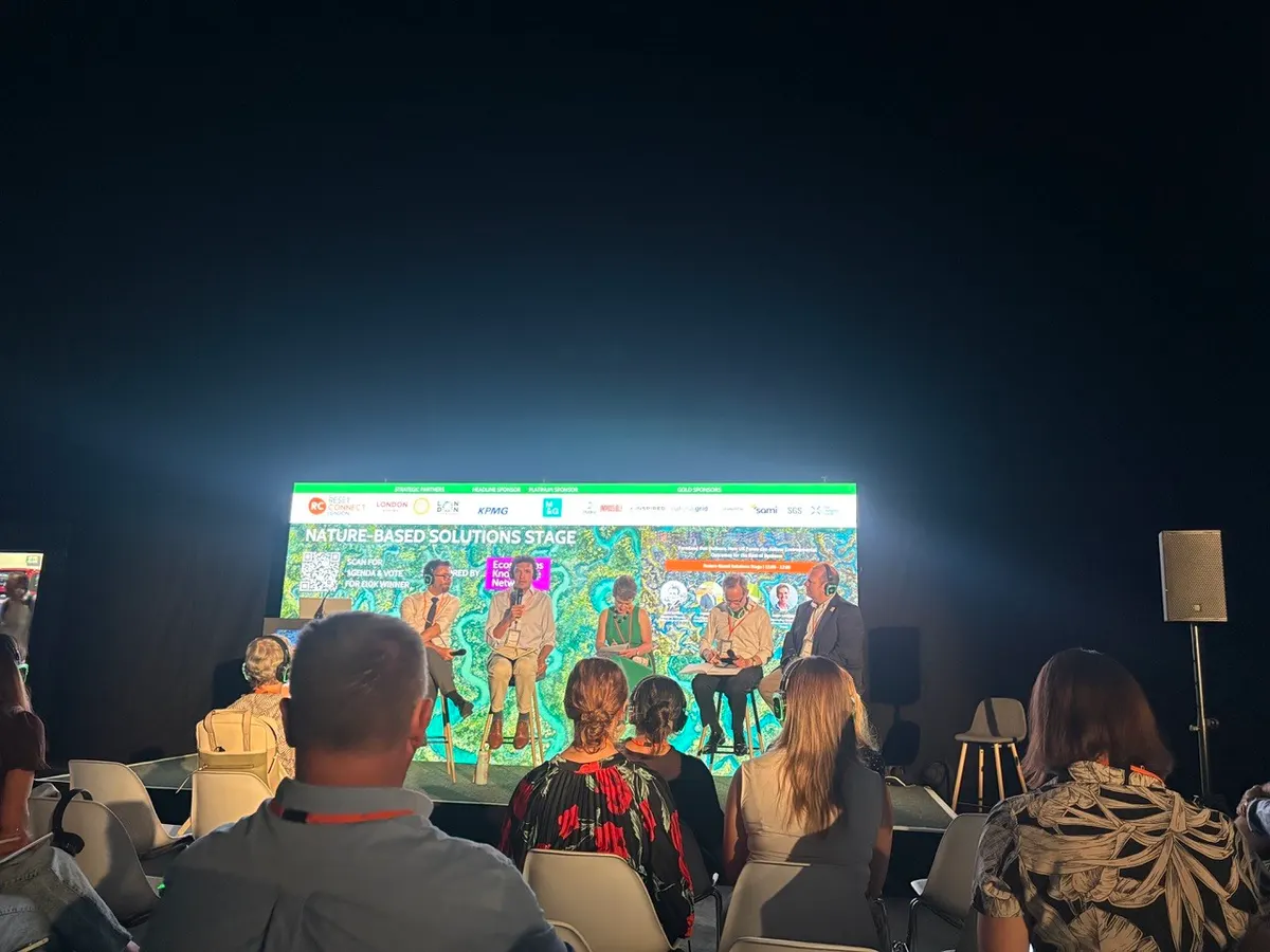 The Nature-Based Solutions stage at Reset Connect during London Climate Action Week 2026